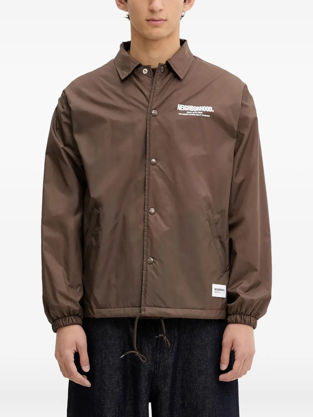 Куртка с логотипом Neighborhood, коричневый 
Куртка с логотипом Neighborhood, коричневый