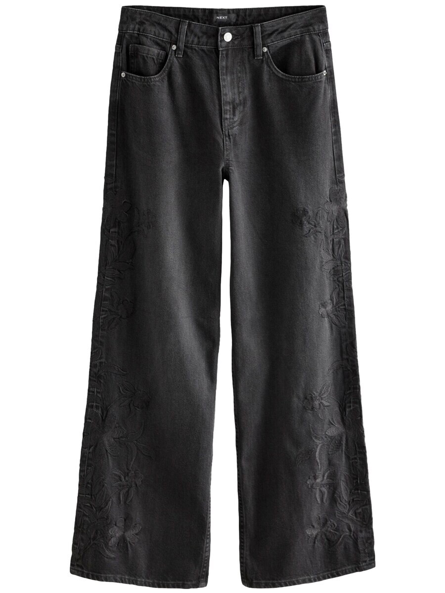 Джинсы Next Wide leg Jeans, черный 
Джинсы Next Wide leg Jeans, черный