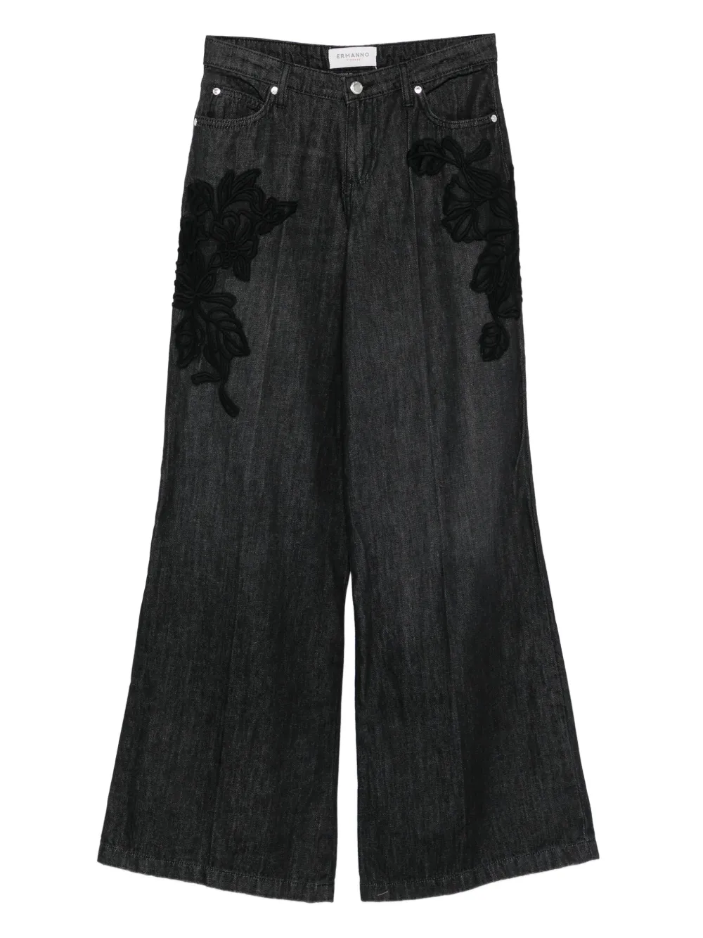Джинсы с цветочной вышивкой ERMANNO FIRENZE, черный
Джинсы с цветочной вышивкой ERMANNO FIRENZE, черный