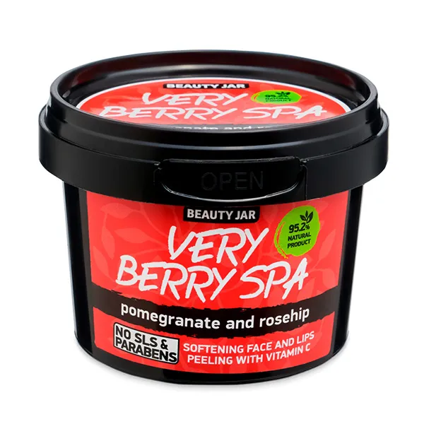 Пилинг для лица и смягчающая помада Very Berry Spa Face and Lips Peeling Beauty Jar, 120 g
Пилинг для лица и смягчающая помада Very Berry Spa Face and Lips Peeling Beauty Jar, 120 g