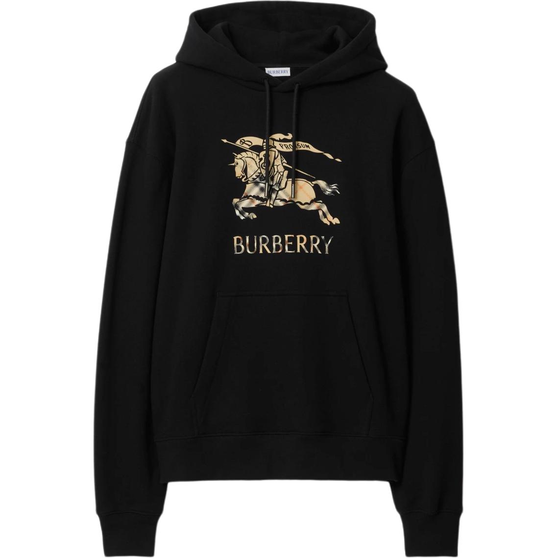 Хлопковая толстовка с логотипом Burberry, черный
Хлопковая толстовка с логотипом Burberry, черный