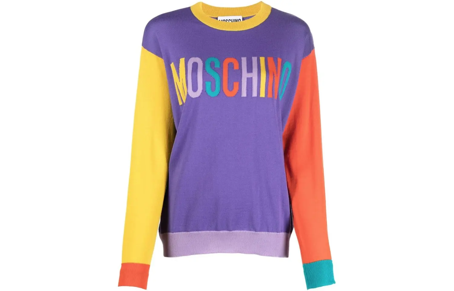 Женские свитера, разноцветные, с круглым вырезом, средней плотности ткани, другие Moschino, мультиколор
Женские свитера, разноцветные, с круглым вырезом, средней плотности ткани, другие Moschino, мультиколор