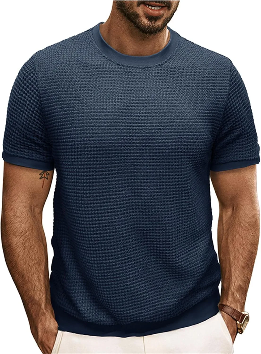 Мужская повседневная футболка с коротким рукавом и воротником-гольф, меланжевая, легкая CHXLQQX
Мужская повседневная футболка с коротким рукавом и воротником-гольф, меланжевая, легкая CHXLQQX