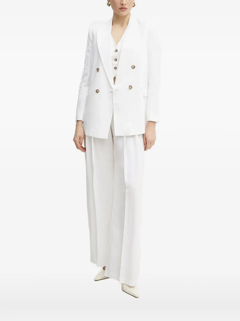 Топ без рукавов с застежкой на пуговицы Ermanno Scervino, белый
Топ без рукавов с застежкой на пуговицы Ermanno Scervino, белый