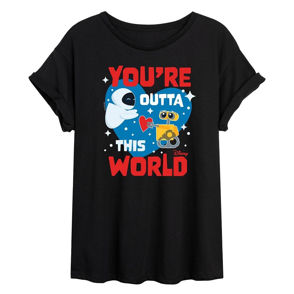 Струящаяся футболка Disney/Pixar «WALL-E Juniors» «Ты из этого мира», черный
Струящаяся футболка Disney/Pixar «WALL-E Juniors» «Ты из этого мира», черный