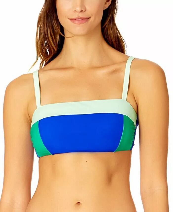 Женский купальник-топ с бюстгальтером-бандо с цветными блоками Coppersuit, синий
Женский купальник-топ с бюстгальтером-бандо с цветными блоками Coppersuit, синий