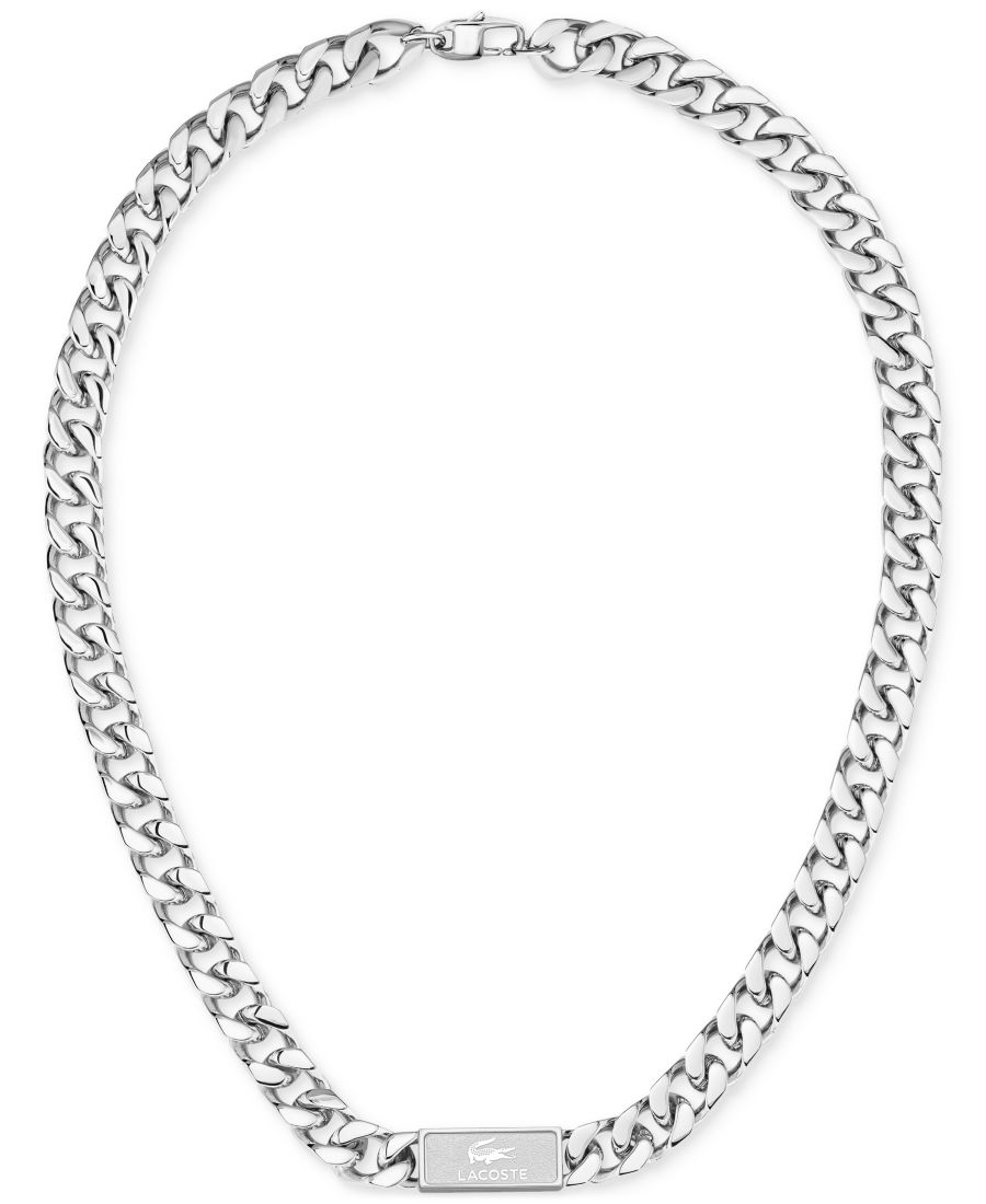 Ожерелье из нержавеющей стали, цепочка на тыльную сторону ладони, 21,5 дюйма Lacoste, Silver
Ожерелье из нержавеющей стали, цепочка на тыльную сторону ладони, 21,5 дюйма Lacoste, Silver