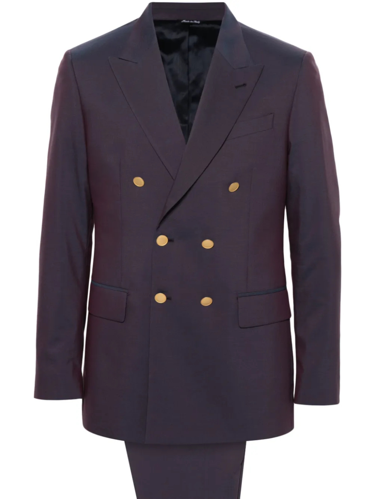 Костюм с двубортным пиджаком Reveres 1949, фиолетовый
Костюм с двубортным пиджаком Reveres 1949, фиолетовый