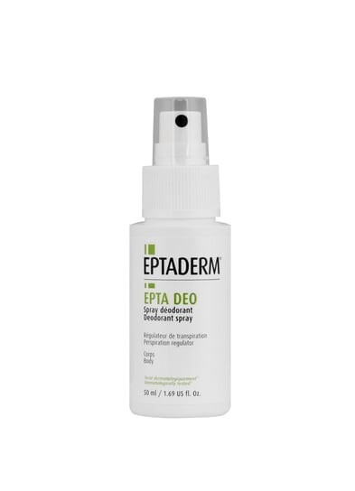 Спрей для тела, регулирующий повышенное потоотделение, 50 мл EPTA DEO Spray, Eptaderm
Спрей для тела, регулирующий повышенное потоотделение, 50 мл EPTA DEO Spray, Eptaderm