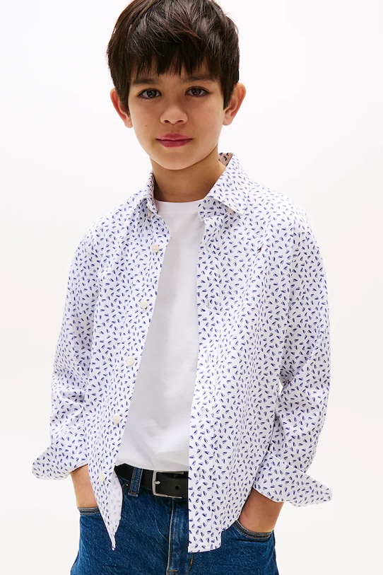 Детская хлопковая рубашка Tommy Hilfiger, белый
Детская хлопковая рубашка Tommy Hilfiger, белый