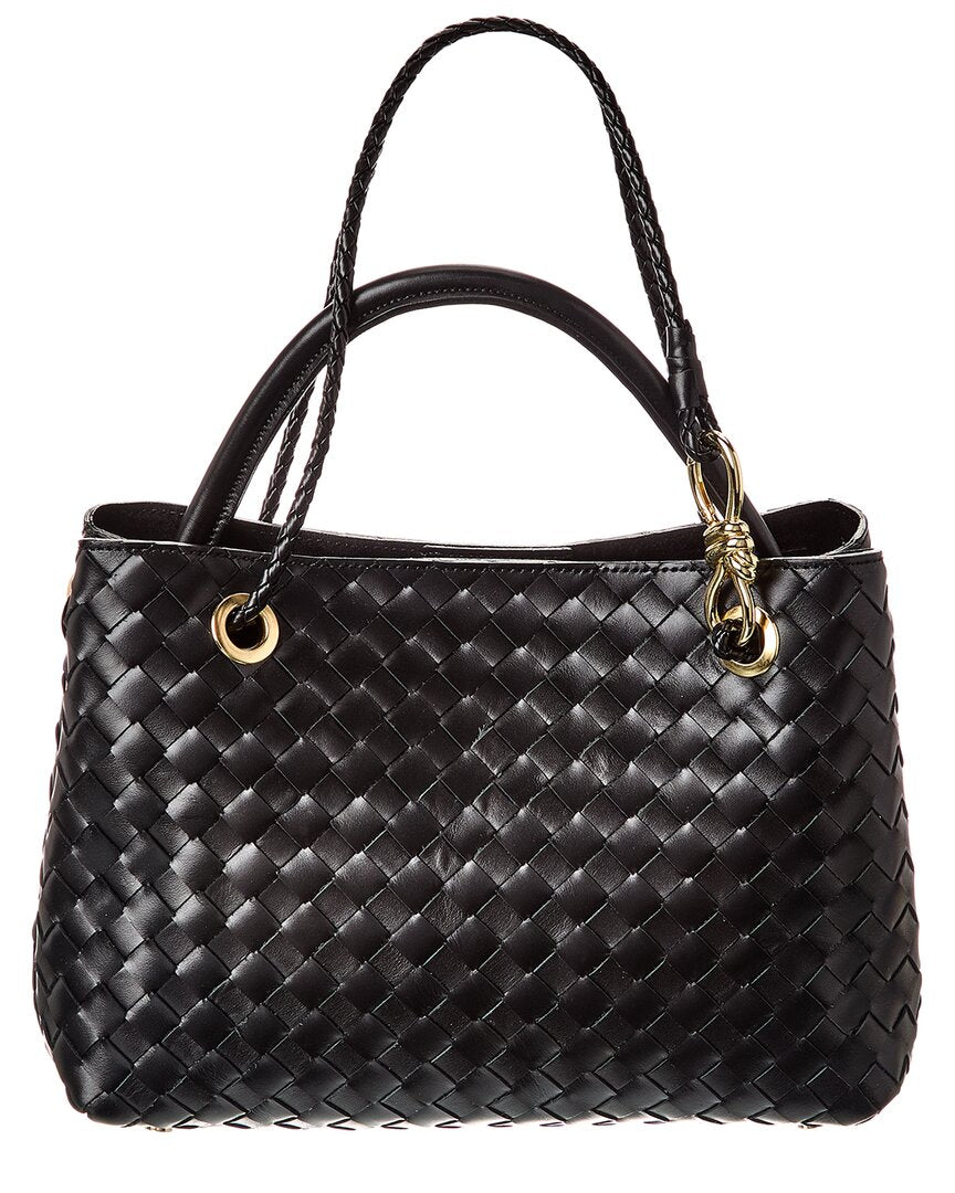 Сумка тоут из плетеной кожи Isabella Rosetti, черный
Сумка тоут из плетеной кожи Isabella Rosetti, черный