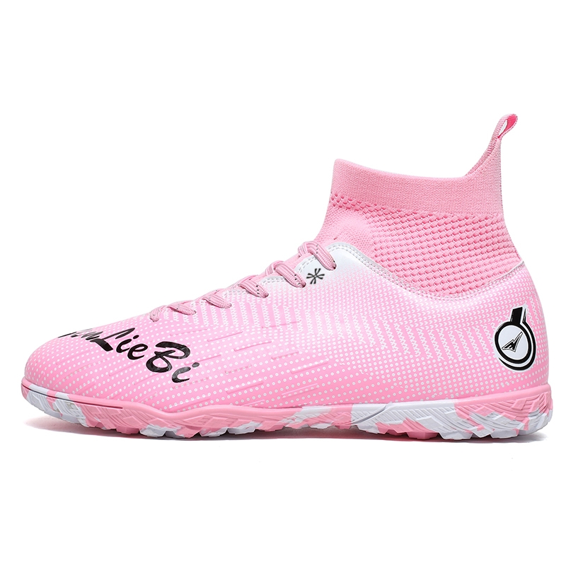 Футбольные бутсы детские с высоким верхом и противоскользящим покрытием для подростков YUZHAOLIN, розовый
Футбольные бутсы детские с высоким верхом и противоскользящим покрытием для подростков YUZHAOLIN, розовый