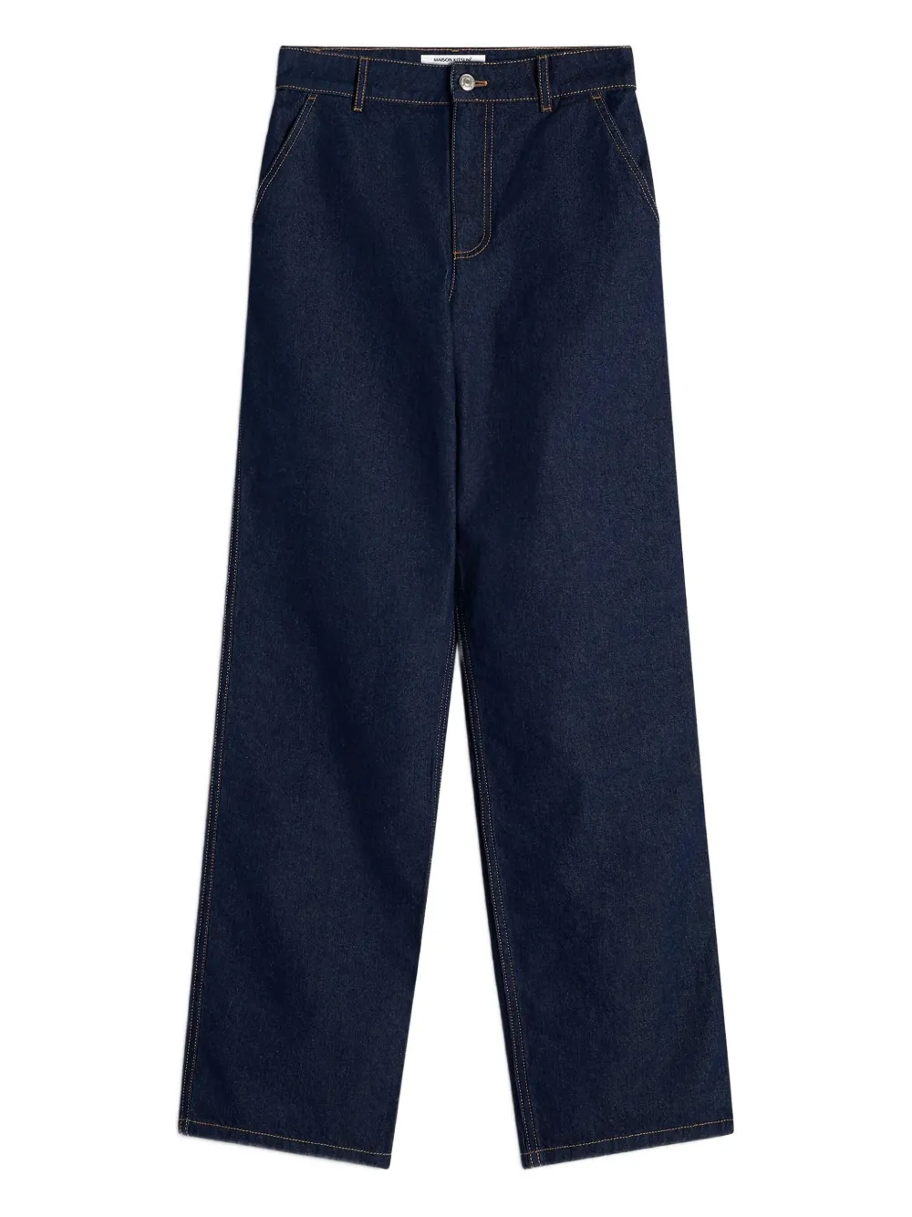 Джинсы из хлопка с высокой талией Maison Kitsuné, синий
Джинсы из хлопка с высокой талией Maison Kitsuné, синий