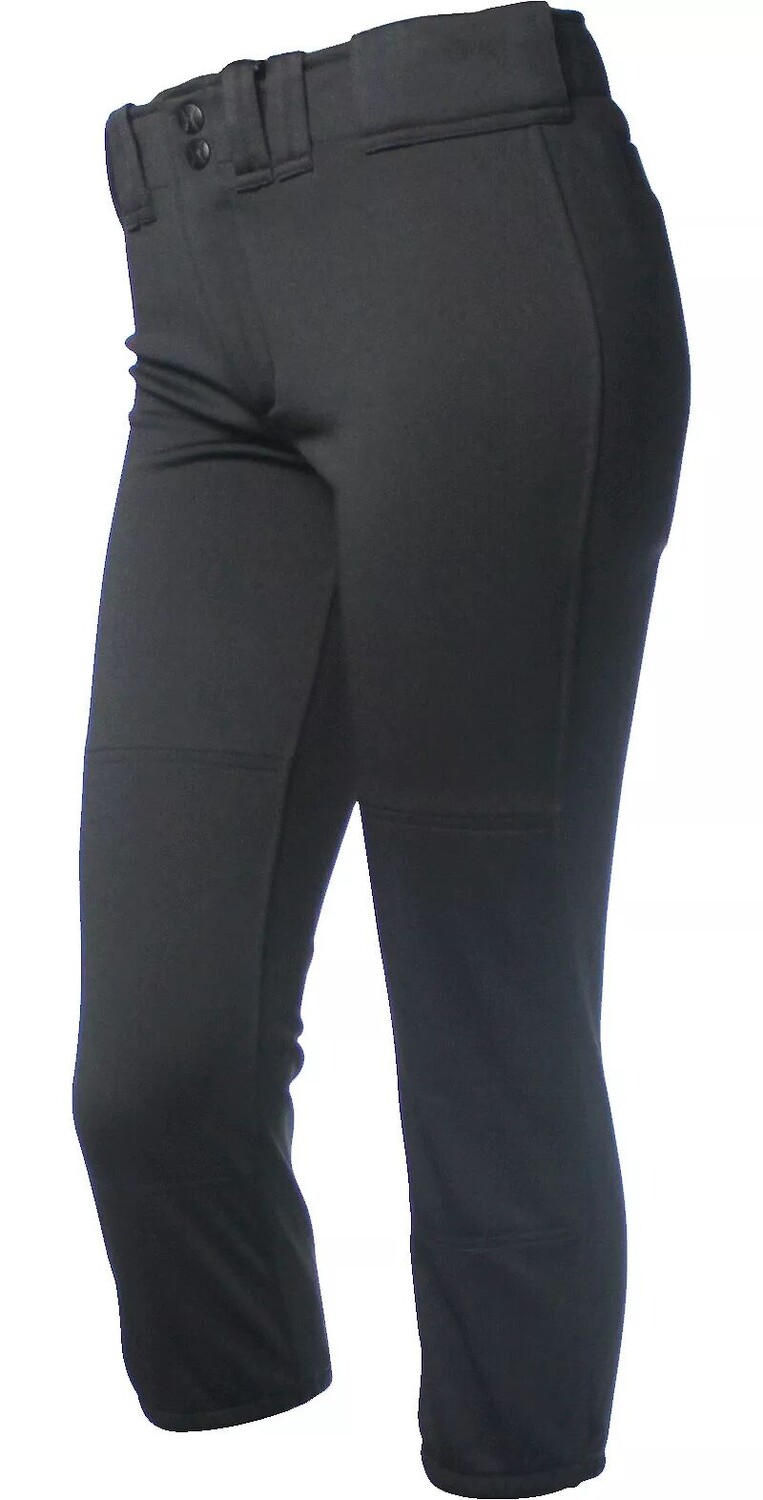 Rip-It эластичные брюки для профессионального софтбола для девочек, растягивающиеся в четырех направлениях, черный