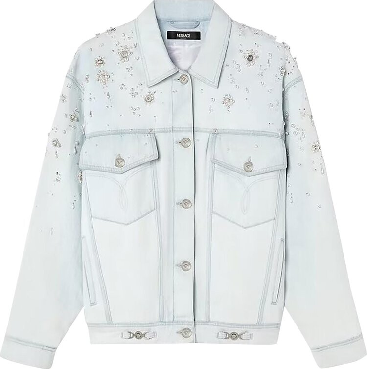 Куртка Versace Embroidered Denim 'Light Blue Ice', синий
Куртка Versace Embroidered Denim 'Light Blue Ice', синий