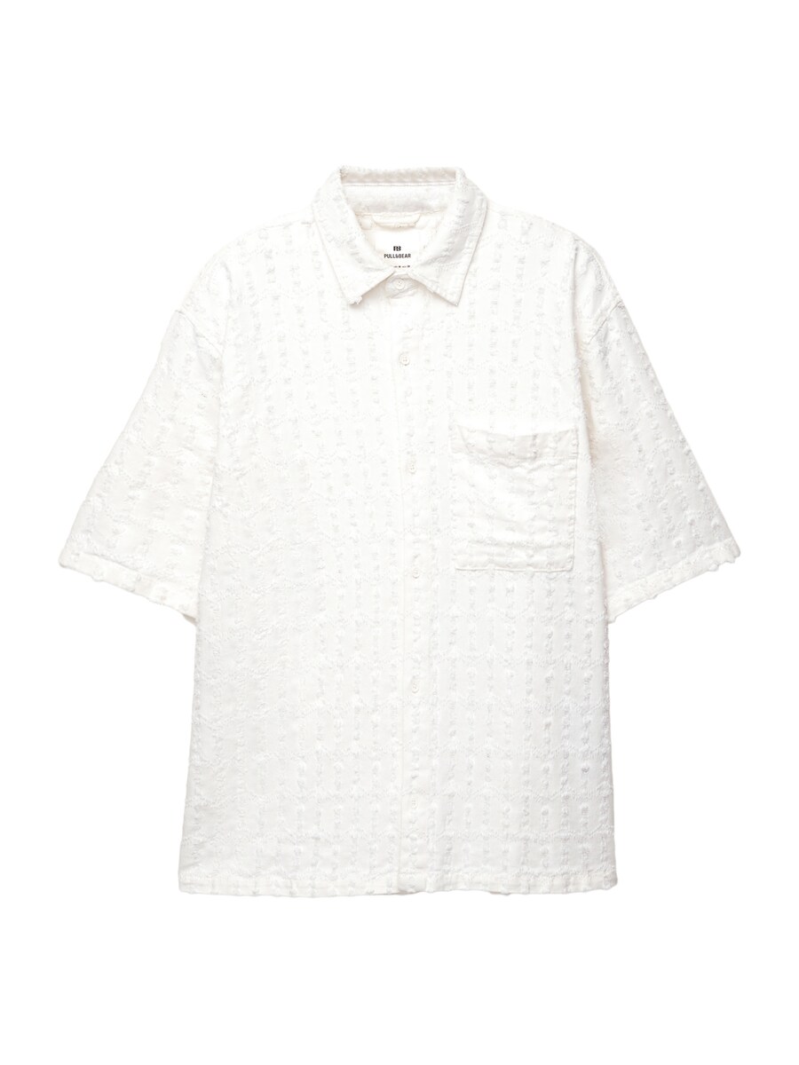 Рубашка на пуговицах Comfort fit Pull&Bear, белый
Рубашка на пуговицах Comfort fit Pull&Bear, белый