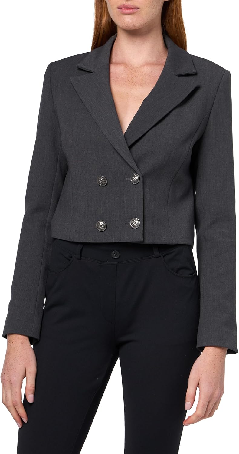 GUESS Женский укороченный блейзер Eco Joandra, Dark Grey Melange
GUESS Женский укороченный блейзер Eco Joandra, Dark Grey Melange