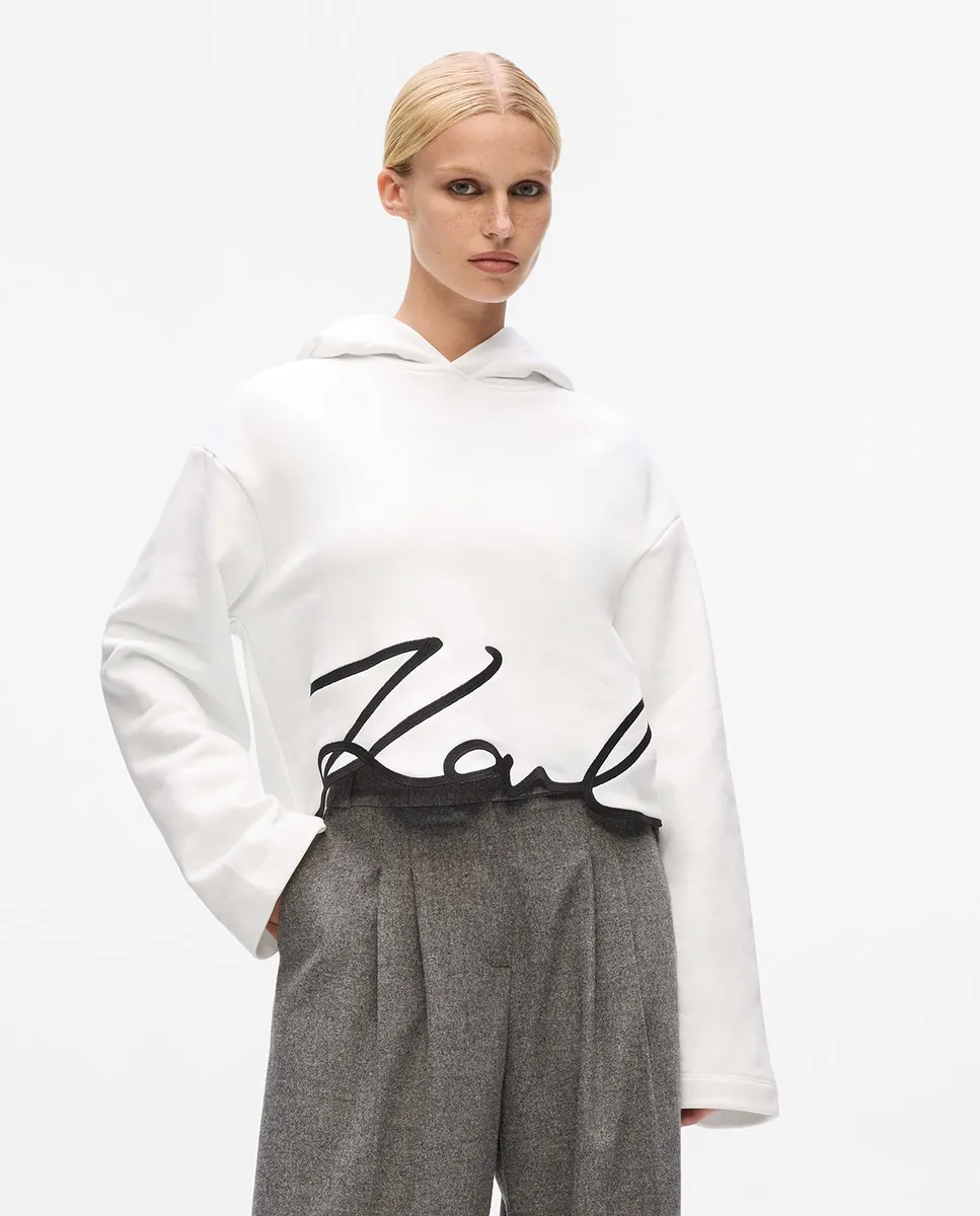 Толстовка с капюшоном Signature Karl Lagerfeld, белый
Толстовка с капюшоном Signature Karl Lagerfeld, белый