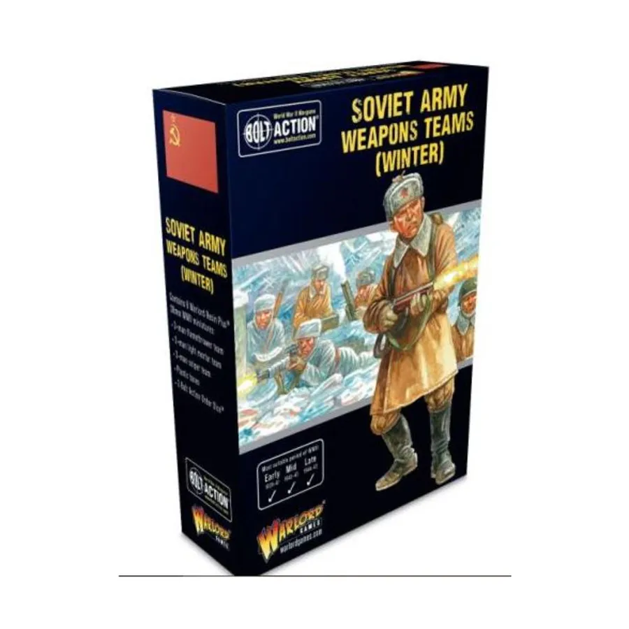 Команды зимнего вооружения Советской Армии, Bolt Action - Soviet (28mm) 
Команды зимнего вооружения Советской Армии, Bolt Action - Soviet (28mm)
