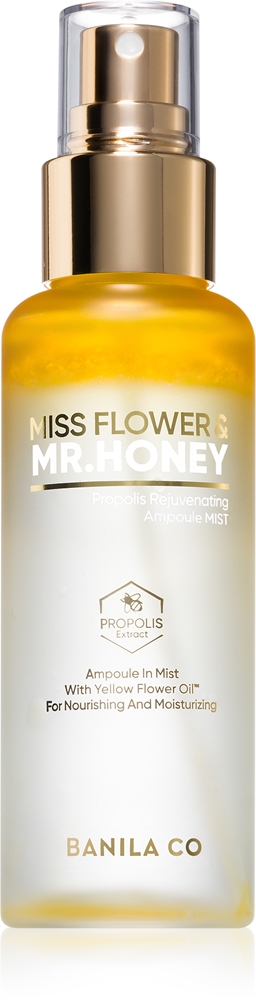 Мисс цветок и мистер медовый прополис омолаживающий тонизирующий увлажняющий спрей с омолаживающим эффектом Banila Co., 99 мл
Мисс цветок и мистер медовый прополис омолаживающий тонизирующий увлажняющий спрей с омолаживающим эффектом Banila Co., 99 мл