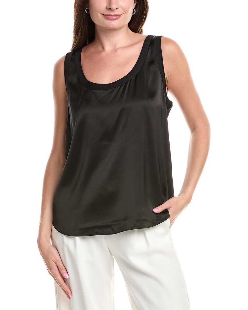 Сатиновая блузка St John St. John, черный
Сатиновая блузка St John St. John, черный