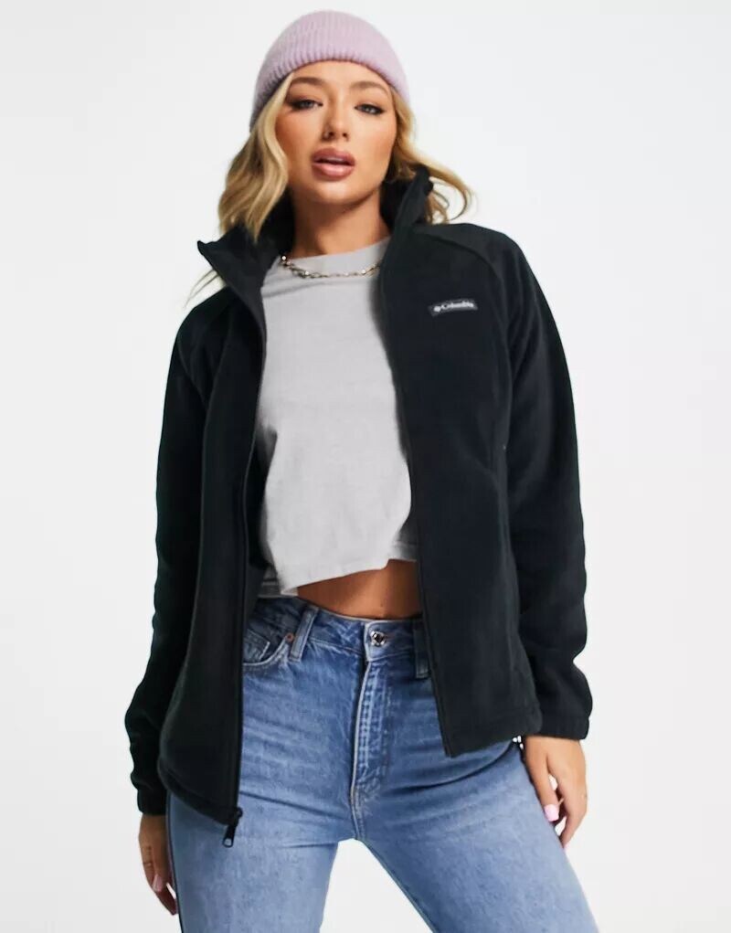 Черная флисовая куртка на молнии Columbia Benton Springs
Черная флисовая куртка на молнии Columbia Benton Springs