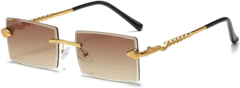 Модные винтажные солнцезащитные очки без оправы для мужчин и женщин, роскошные дизайнерские очки для вождения с металлическим покрытием, защита от УФ-излучения UV400 SZVVBKK, Tea
Модные винтажные солнцезащитные очки без оправы для мужчин и женщин, роскошные дизайнерские очки для вождения с металлическим покрытием, защита от УФ-излучения UV400 SZVVBKK, Tea