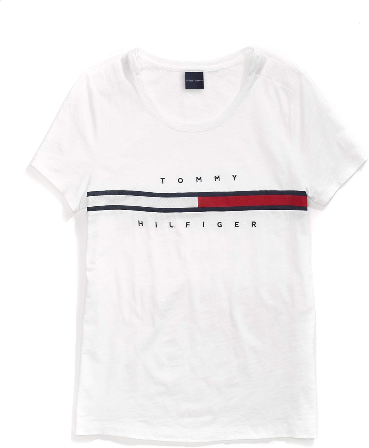 Женская адаптивная футболка Tommy Hilfiger с короткими рукавами, фирменными полосками и магнитными кнопками, Bright White
Женская адаптивная футболка Tommy Hilfiger с короткими рукавами, фирменными полосками и магнитными кнопками, Bright White