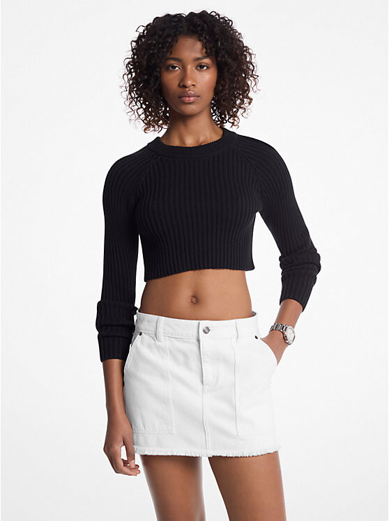 Мини-Юбка из денима с потертостями Michael Kors, белый
Мини-Юбка из денима с потертостями Michael Kors, белый