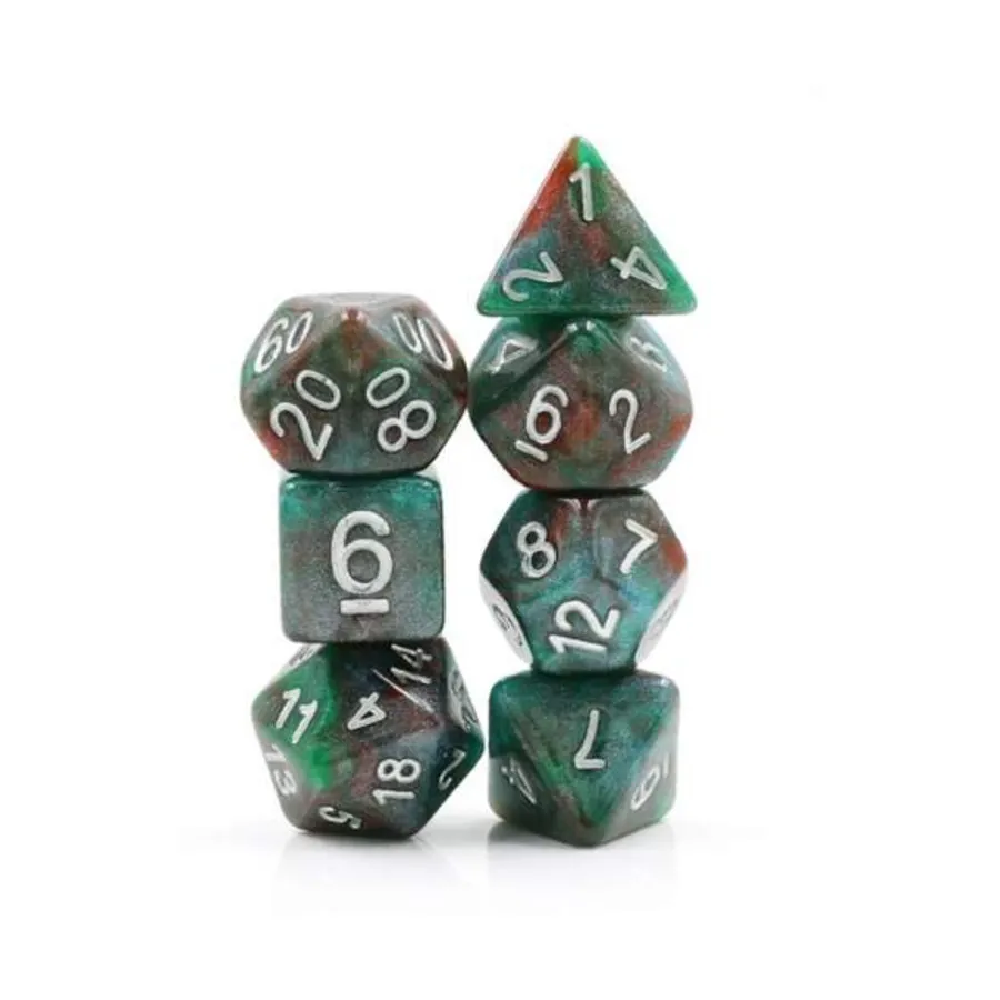 Набор Poly — Кровавый камень с серебром (7), Dice Sets - Resin/Acrylic - Rainbow & Multi-Colored (Foam Brain Games)
Набор Poly — Кровавый камень с серебром (7), Dice Sets - Resin/Acrylic - Rainbow & Multi-Colored (Foam Brain Games)