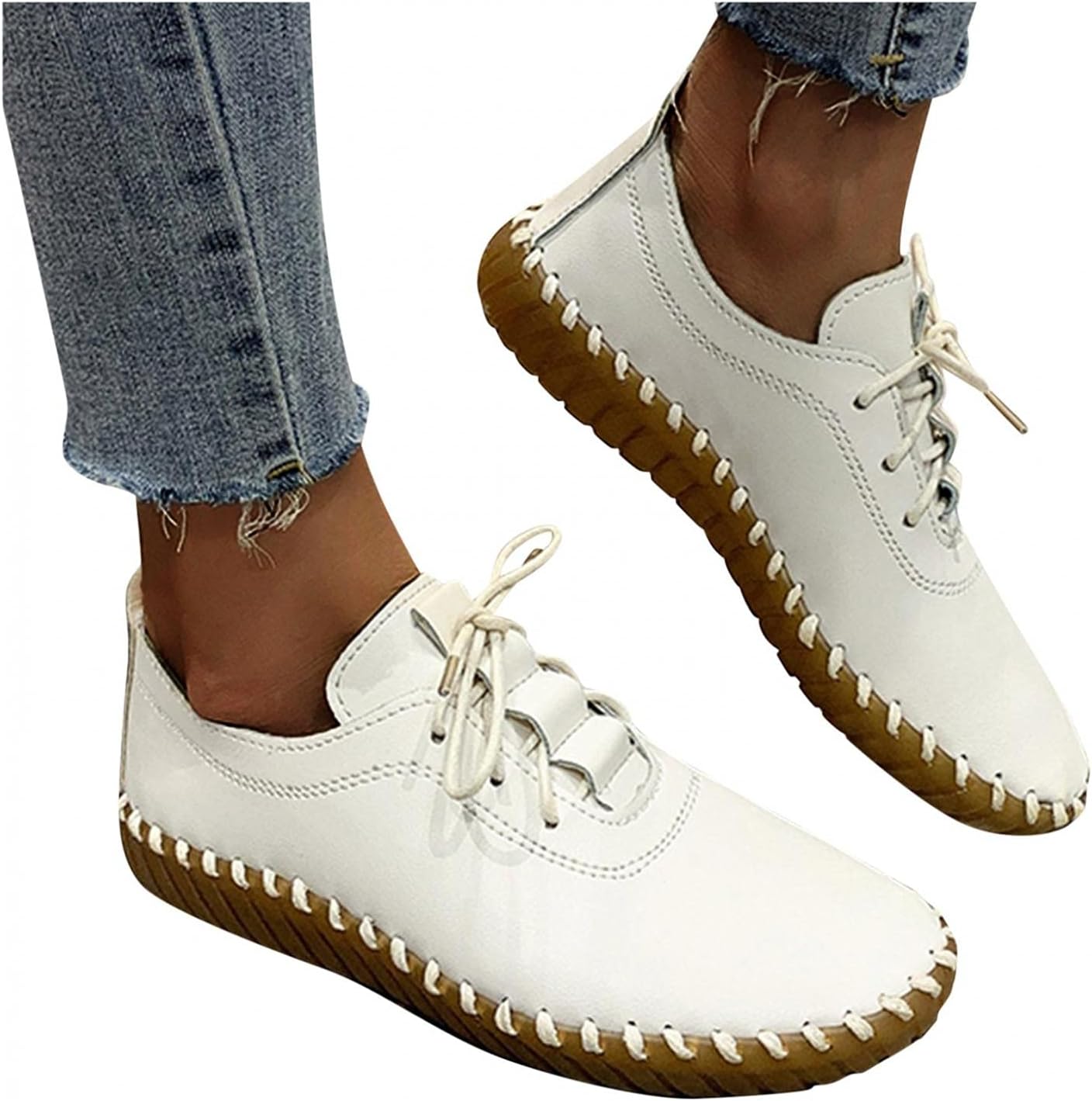 Женские винтажные оксфорды Hbeylia, ретро стиль, кожаные, с круглым носком, на шнуровке, без застежки, на плоской подошве, модные кроссовки с резиновой подошвой, противоскользящие, для игр, стильные слипоны и лоферы для школьной формы, белый
Женские винтажные оксфорды Hbeylia, ретро стиль, кожаные, с круглым носком, на шнуровке, без застежки, на плоской подошве, модные кроссовки с резиновой подошвой, противоскользящие, для игр, стильные слипоны и лоферы для школьной формы, белый