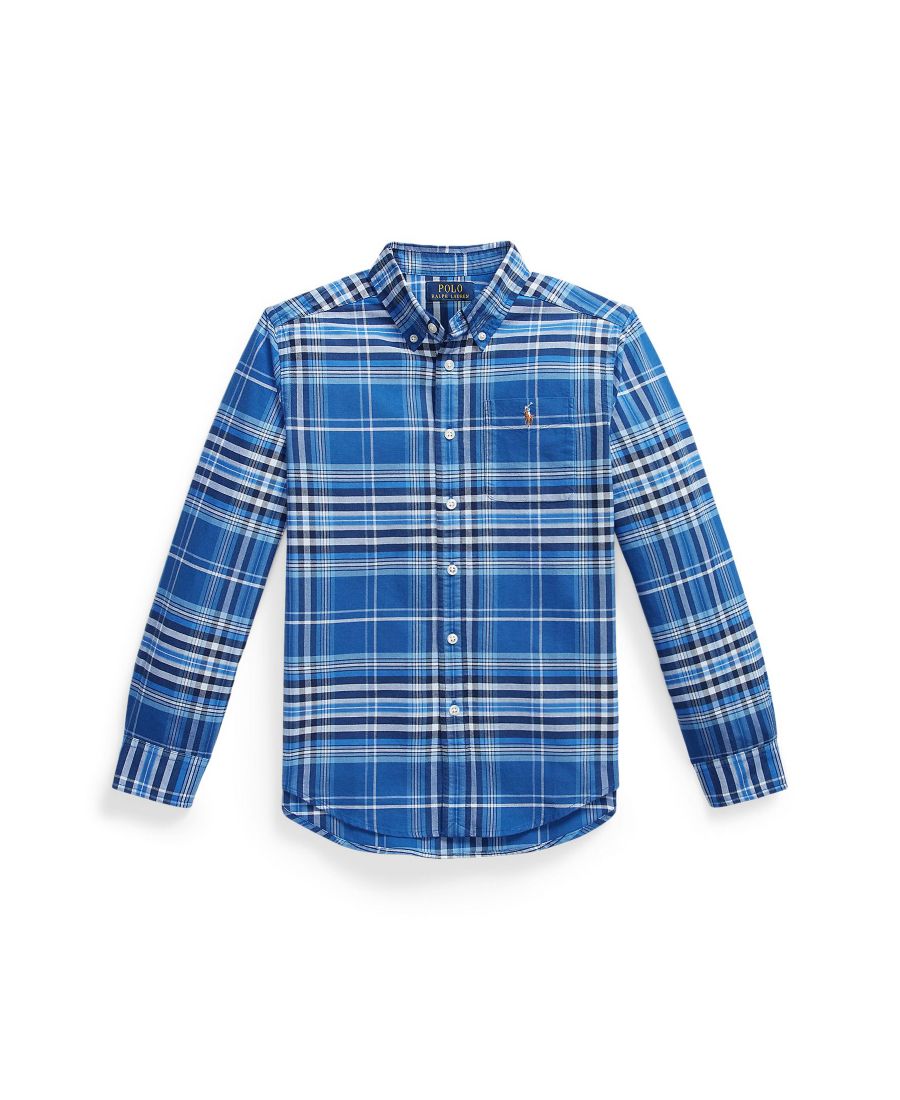 Рубашка в клетку из хлопка, оксфордская, для мальчиков 8-20 лет Polo Ralph Lauren, Blue Multi
Рубашка в клетку из хлопка, оксфордская, для мальчиков 8-20 лет Polo Ralph Lauren, Blue Multi