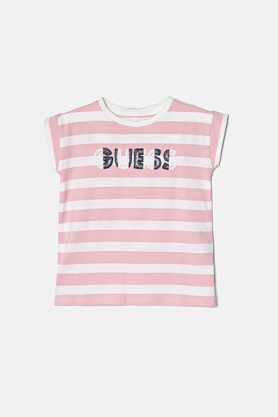 Детская футболка Guess, розовый 
Детская футболка Guess, розовый