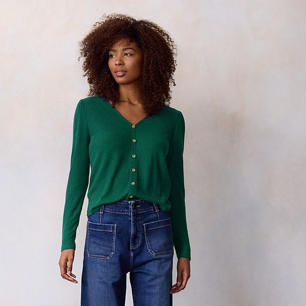 Кардиган с V-образным вырезом и пышными рукавами Lc Lauren Conrad, Olympic Green
Кардиган с V-образным вырезом и пышными рукавами Lc Lauren Conrad, Olympic Green