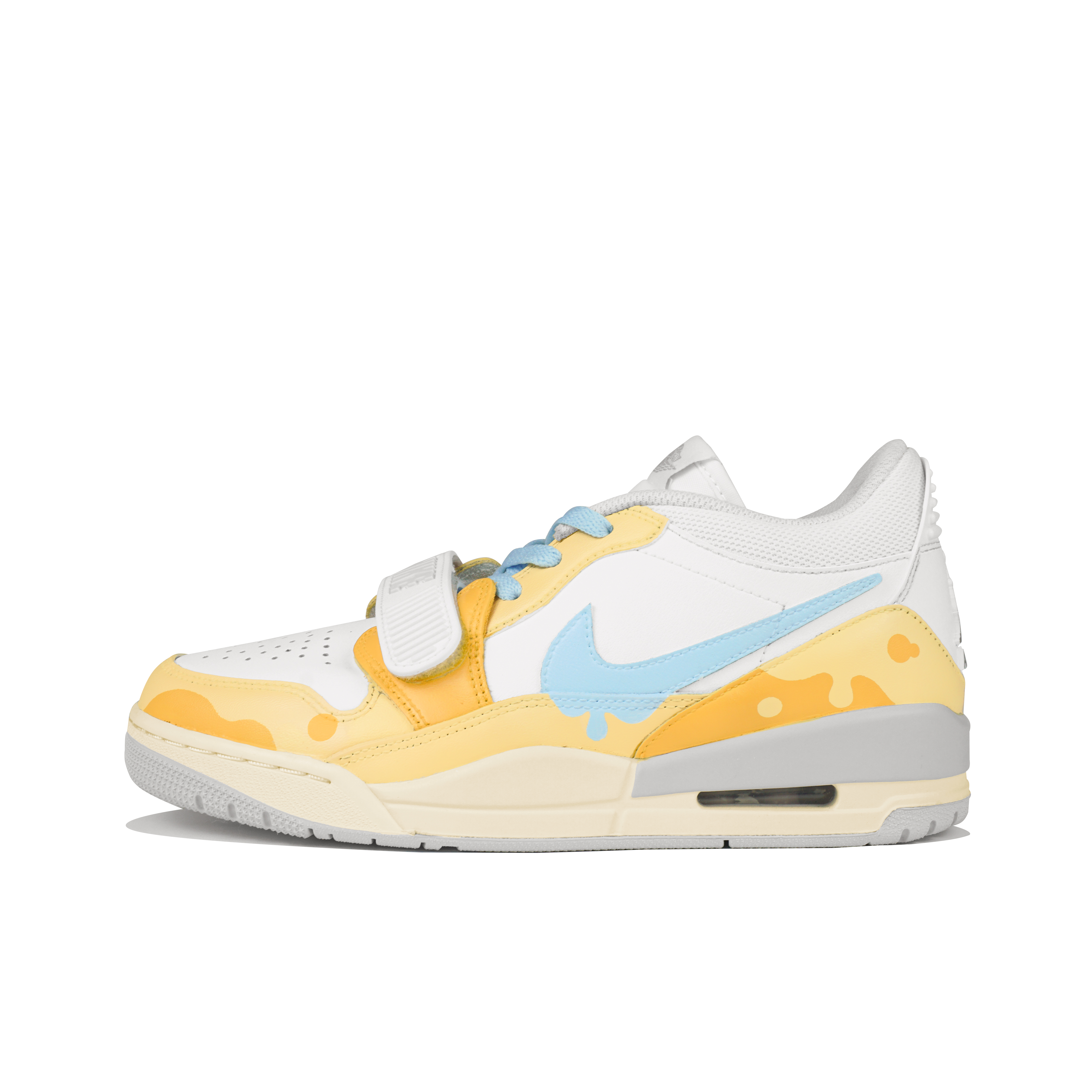 Jordan Баскетбольные кроссовки Legacy 312 с амортизацией, противоскользящие и износостойкие, низкие, винтажные, мужские, белые, синие, желтые
Jordan Баскетбольные кроссовки Legacy 312 с амортизацией, противоскользящие и износостойкие, низкие, винтажные, мужские, белые, синие, желтые