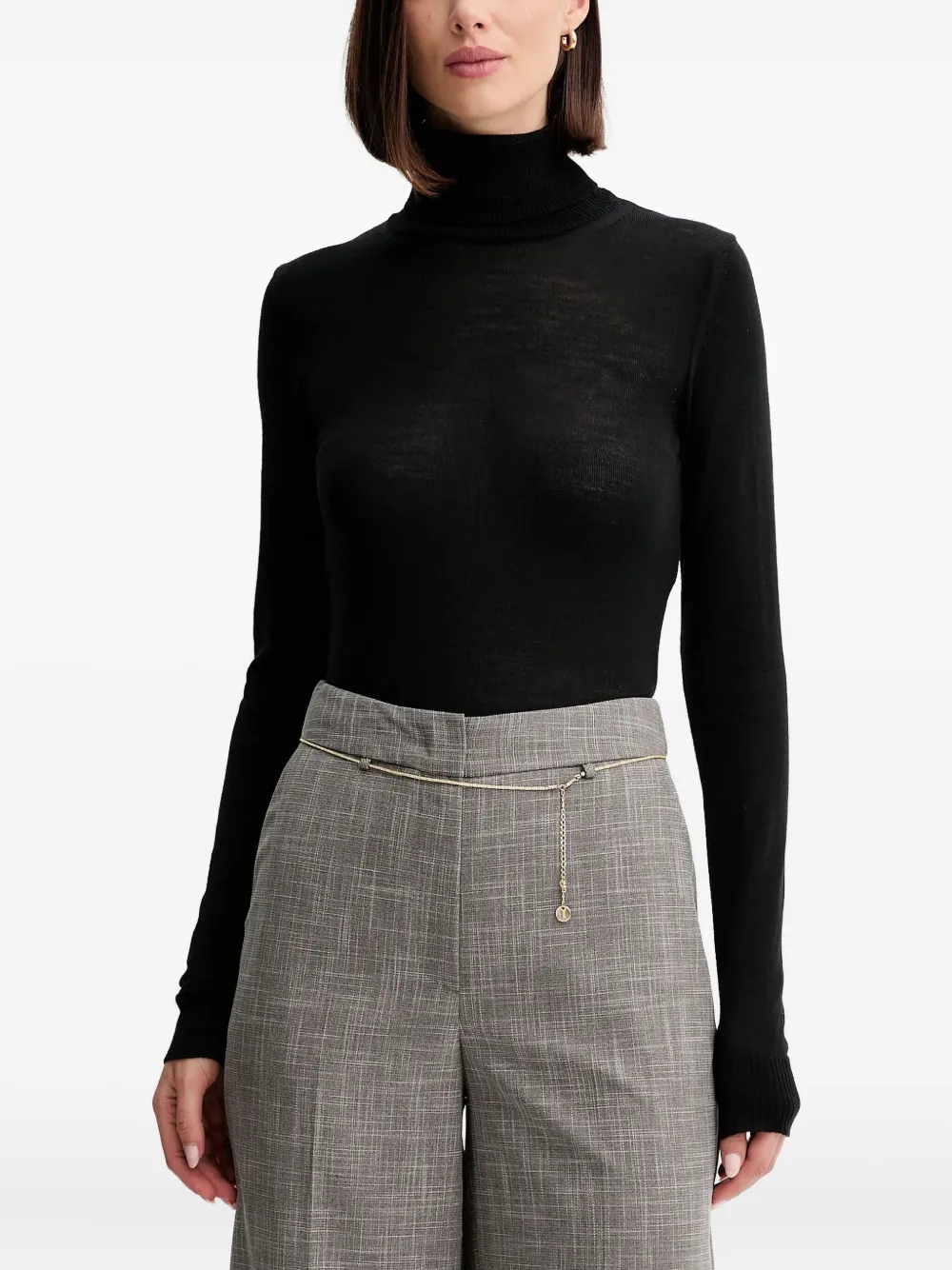 Лонгслив с высоким воротником Simona Corsellini, черный
Лонгслив с высоким воротником Simona Corsellini, черный