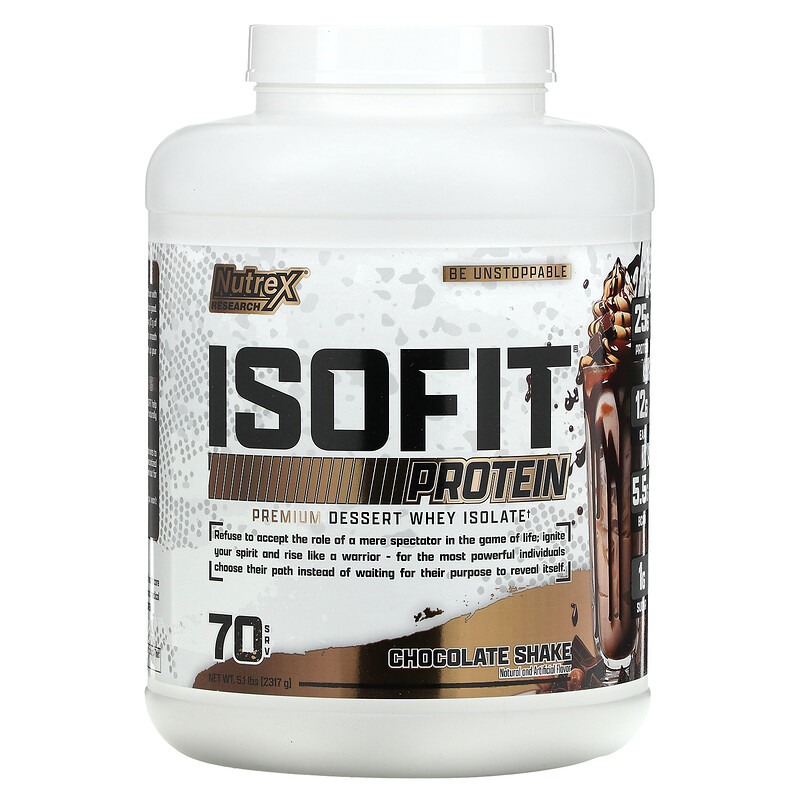 Nutrex Research, IsoFit, со вкусом шоколадного коктейля, 2317 г (5,1 фунта)
Nutrex Research, IsoFit, со вкусом шоколадного коктейля, 2317 г (5,1 фунта)