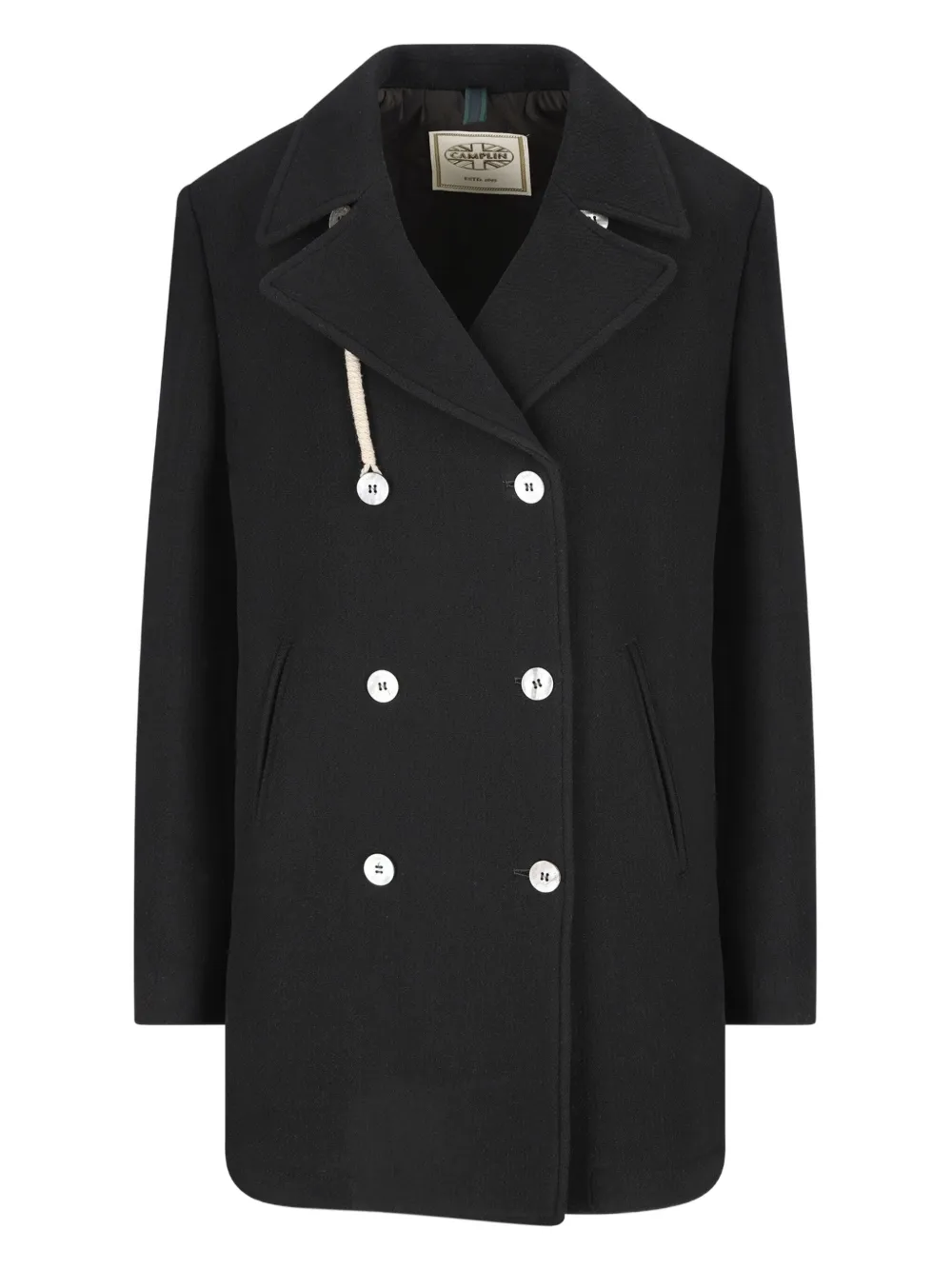 Двубортное пальто с канатной отделкой Camplin, черный
Двубортное пальто с канатной отделкой Camplin, черный