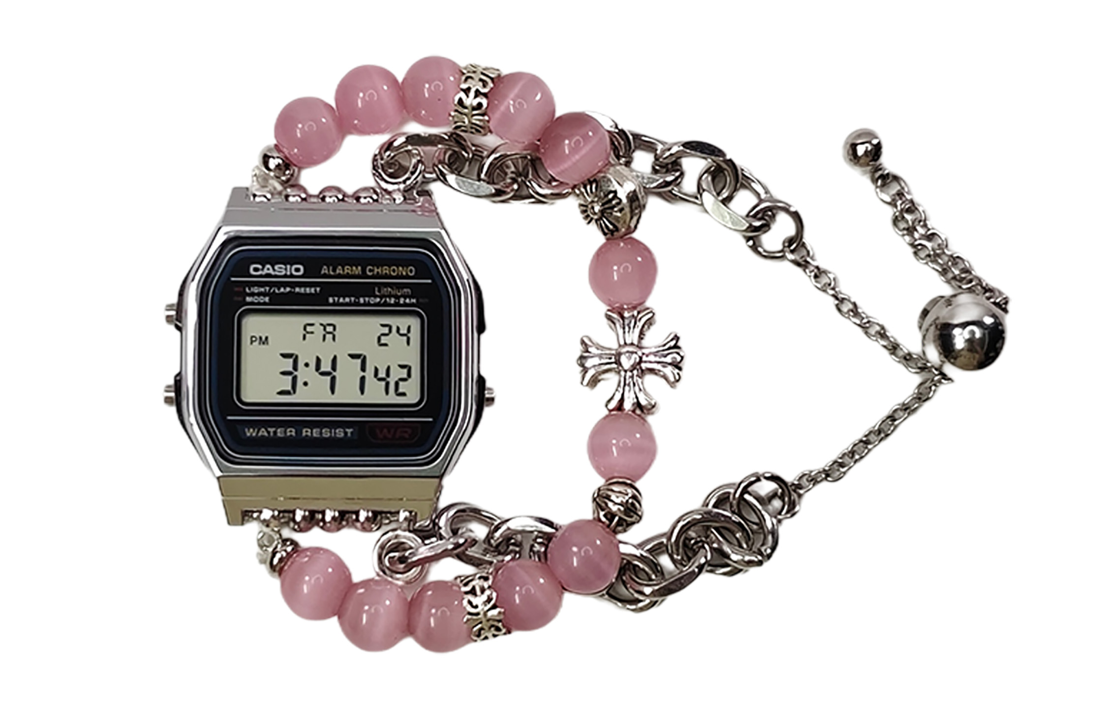 CASIO Женские часы с кварцевым механизмом на стальном браслете и черным циферблатом
CASIO Женские часы с кварцевым механизмом на стальном браслете и черным циферблатом