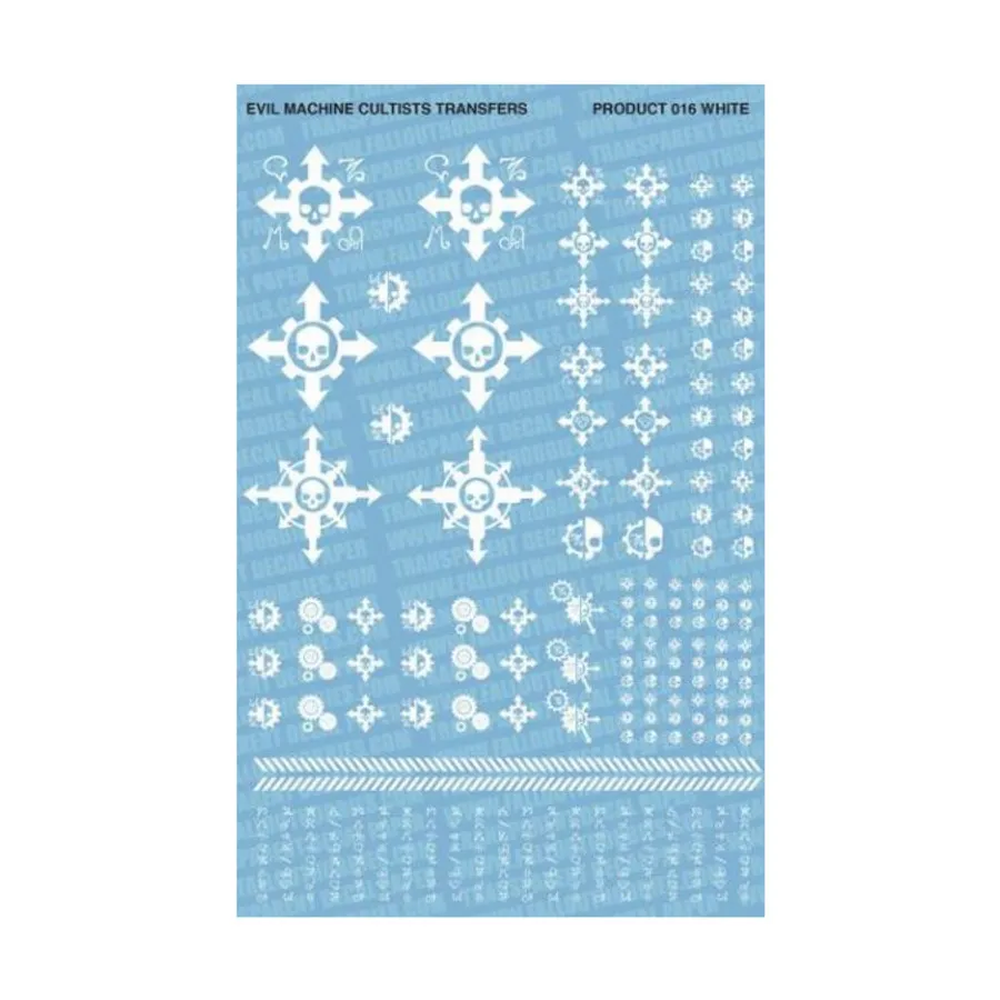Культисты злых машин — белые, Decals - Evil/Chaotic
Культисты злых машин — белые, Decals - Evil/Chaotic