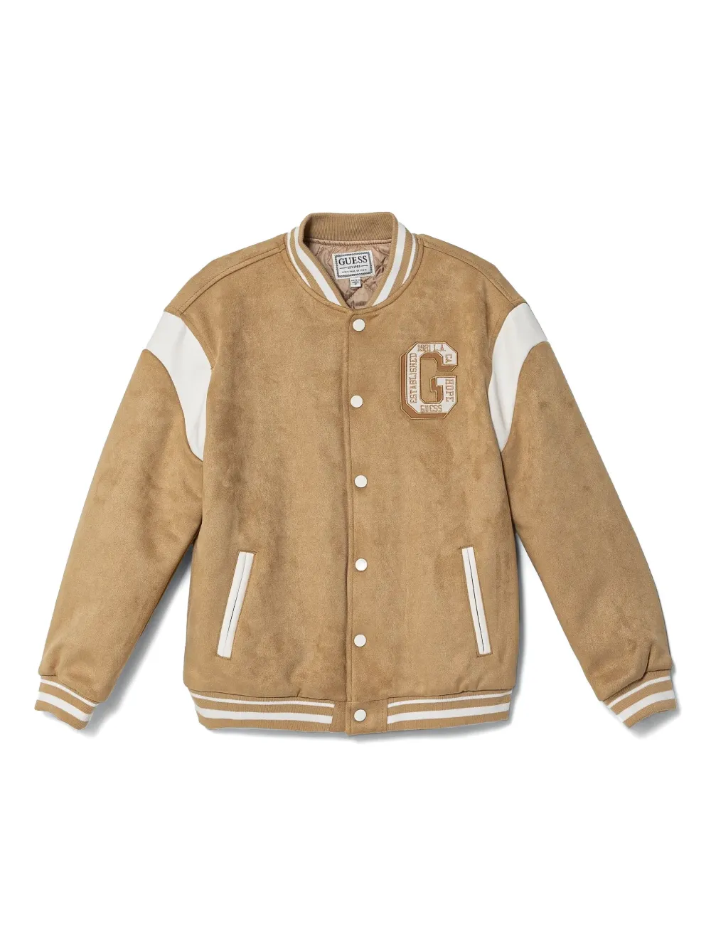 Бомбер на кнопках guess kids, нейтральный
Бомбер на кнопках guess kids, нейтральный