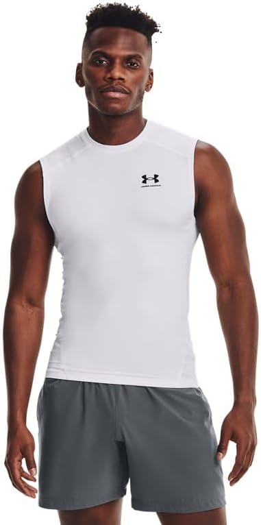Under Armour мужская футболка HeatGear без рукавов, White/Black
Under Armour мужская футболка HeatGear без рукавов, White/Black