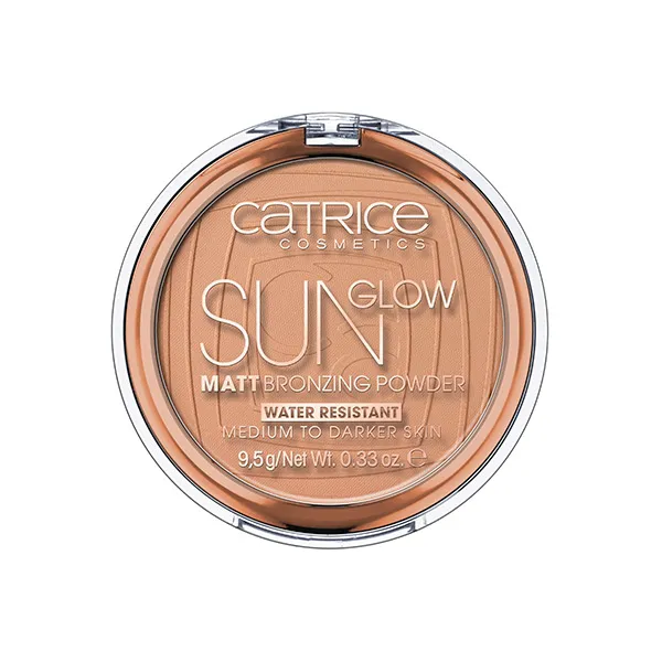 Водостойкая пудра-бронзатор Sun Glow Matt Bronzing Powder Catrice, цвет medium to darker skin
Водостойкая пудра-бронзатор Sun Glow Matt Bronzing Powder Catrice, цвет medium to darker skin