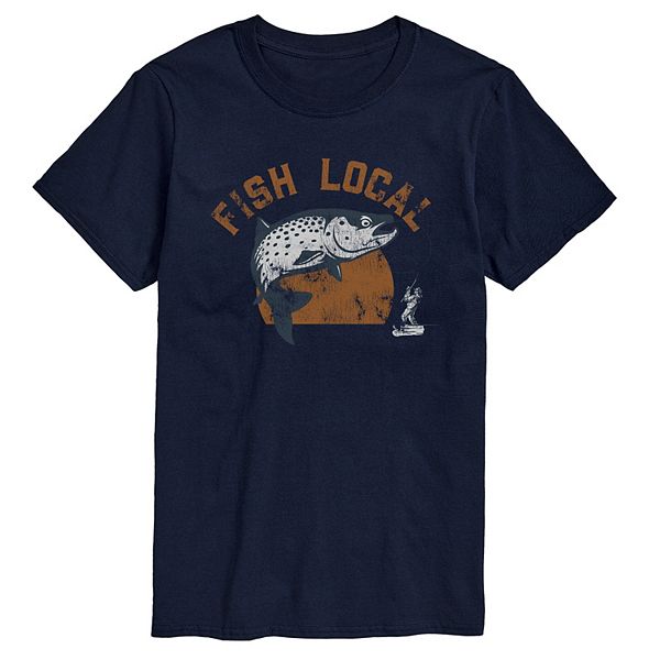 Мужская футболка с принтом fish local Licensed Character, Navy
Мужская футболка с принтом fish local Licensed Character, Navy