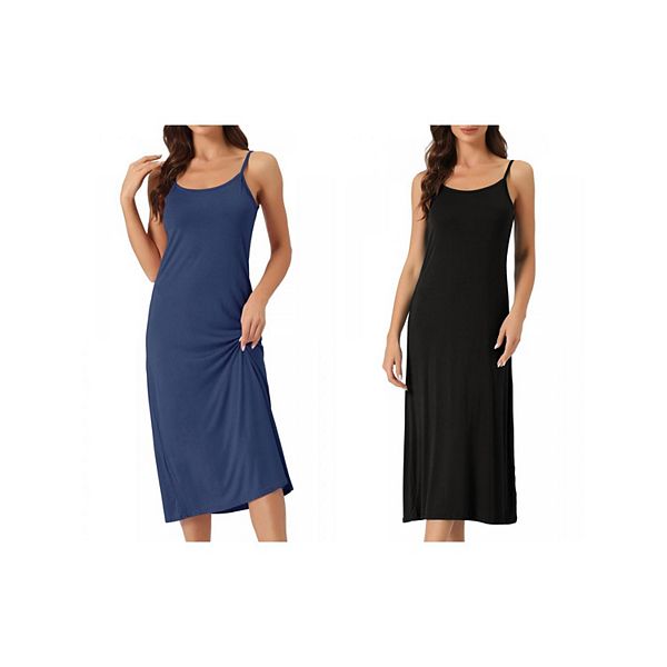 2 шт женское платье-комбинация на бретелях Inspire Chic, Black Navy Blue
2 шт женское платье-комбинация на бретелях Inspire Chic, Black Navy Blue