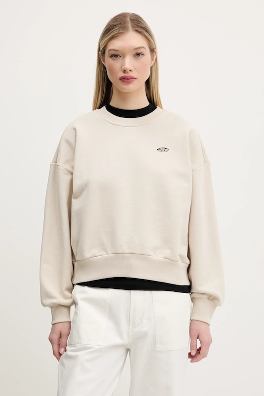 Хлопковая толстовка Vans, бежевый
Хлопковая толстовка Vans, бежевый