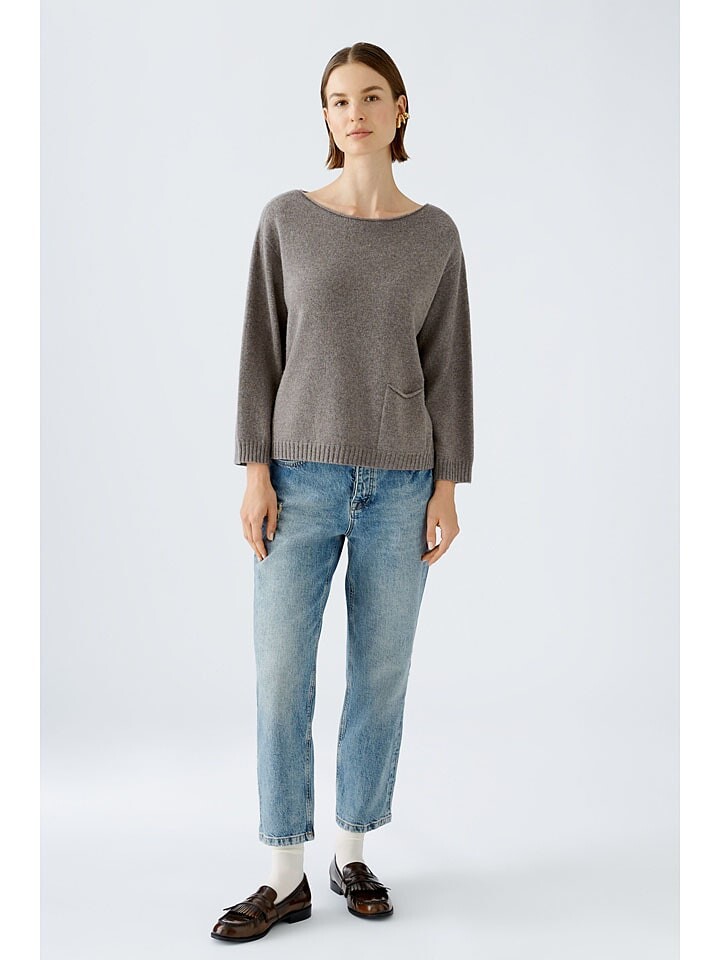 Пуловер Oui Woll-Pullover, серо-коричневый
Пуловер Oui Woll-Pullover, серо-коричневый