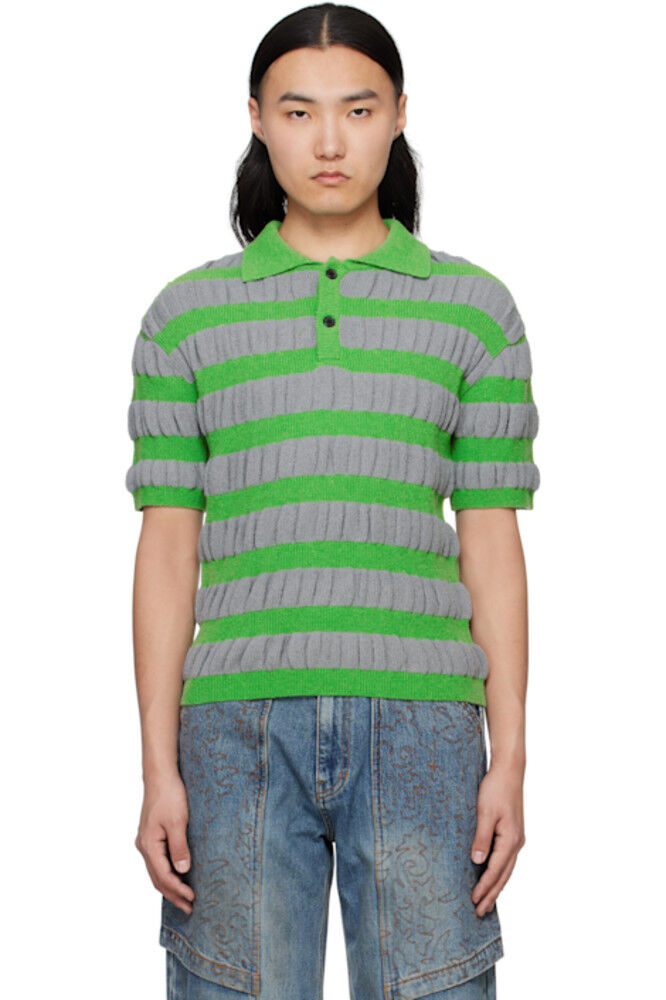 Поло в серо-зеленую полоску Andersson Bell
Поло в серо-зеленую полоску Andersson Bell