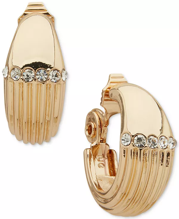 Серьги-Кольца с ребристым текстурным узором из кристаллов золотистого оттенка Anne Klein, silver
Серьги-Кольца с ребристым текстурным узором из кристаллов золотистого оттенка Anne Klein, silver