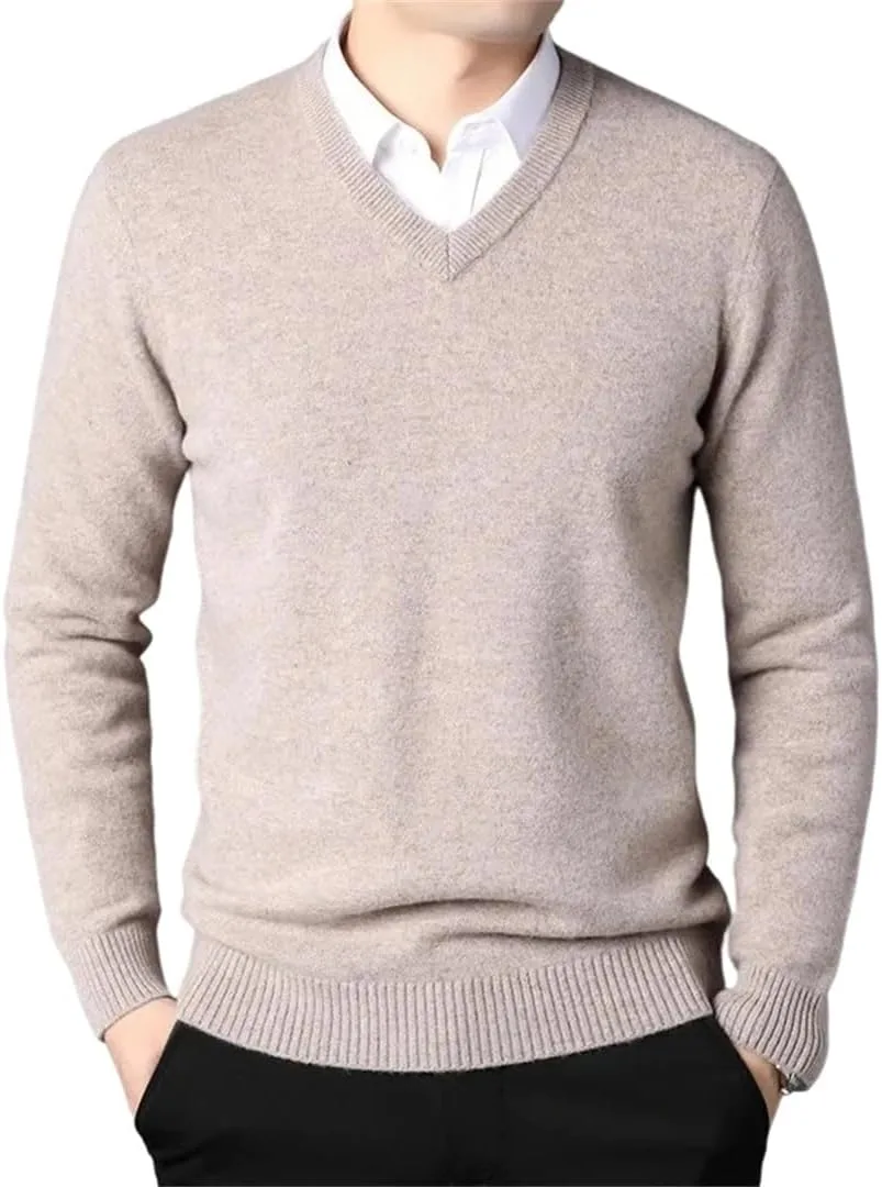 Мужской свитер с V-образным вырезом из мягкой кашемировой смеси
Мужской свитер с V-образным вырезом из мягкой кашемировой смеси